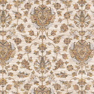 HomeRoots 2' X 8' Elegant Rust and Ivory Oriental Runner Rug – Stain Resistant, Durable, and Timeless Design 10' X 13' 509413