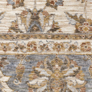 HomeRoots 2' X 8' Elegant Rust and Ivory Oriental Runner Rug – Stain Resistant, Durable, and Timeless Design 10' X 13' 509427