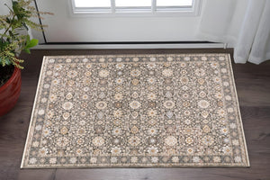 HomeRoots 2' Elegant Oriental Power Loom Runner Rug - Stain-Resistant, Stylish Fringe for High-Traffic Areas 3' x 5' 509437