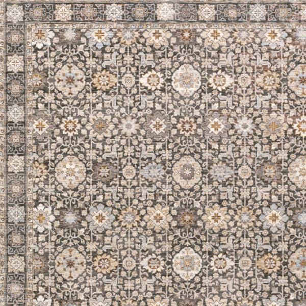 HomeRoots 2' Elegant Oriental Power Loom Runner Rug - Stain-Resistant, Stylish Fringe for High-Traffic Areas 5' X 8' 509438
