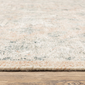 Homeroots 8' Beige And Ivory Oriental Hand Loomed Runner Rug With Fringe  Polyester 509450