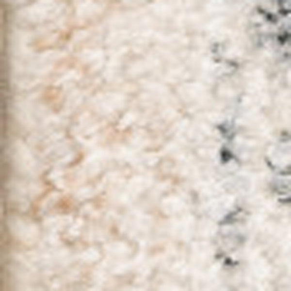 Homeroots 5' X 8' Beige And Grey Oriental Hand Loomed Stain Resistant Area Rug With Fringe  Polyester 509451