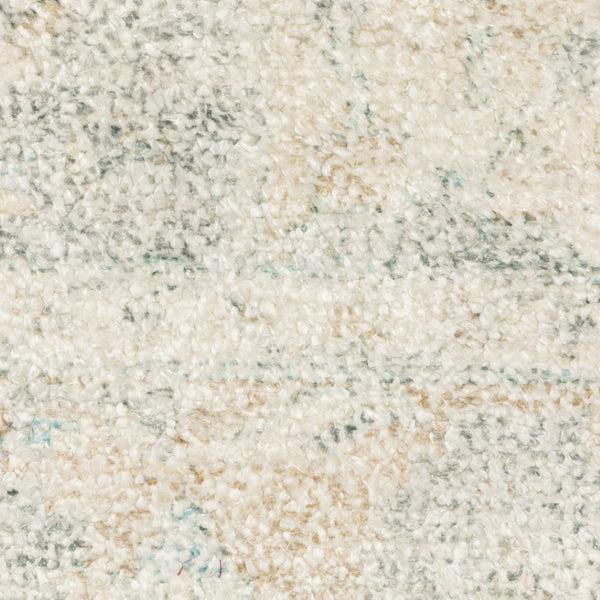 HomeRoots 10' Hand Loomed Beige and Gray Oriental Area Rug - Distressed Design with Fringe for Timeless Elegance 2'6" x 8' 509454