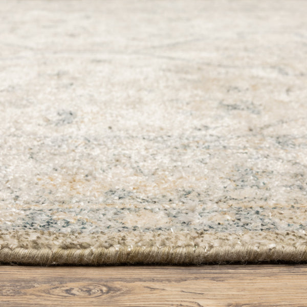 Homeroots 8' Beige And Black Oriental Hand Loomed Runner Rug With Fringe Beige,Charcoal Polyester 509458