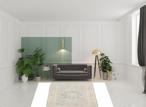 Homeroots 8' X 10' Grey And Beige Oriental Hand Loomed Stain Resistant Area Rug With Fringe  Polyester 509480