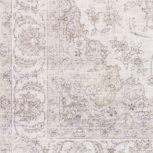 Homeroots 9' X 12' Beige Gold And Grey Oriental Power Loom Stain Resistant Area Rug  Polyester 509516
