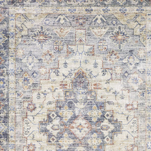 HomeRoots 5' Vibrant Oriental Power Loom Area Rug - Stain-Resistant, Durable, Stylish Design for Any Room 9' X 12' 509520