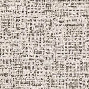 HomeRoots 2' Modern Abstract Power Loom Stain Resistant Runner Rug in Ivory, Grey, Charcoal, and Beige 3' x 5' 509542