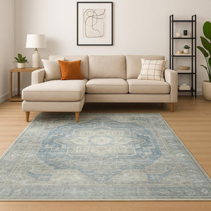 HomeRoots 2' Vibrant Abstract Power Loom Runner Rug - Stain Resistant, Easy-Care, Modern Design for High Traffic Areas 8' X 10' 509684