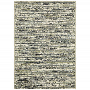 HomeRoots 10' Abstract Area Rug in Blue, Green, and Grey - Soft, Stain-Resistant, Perfect for Modern Spaces 10' X 13' 509697