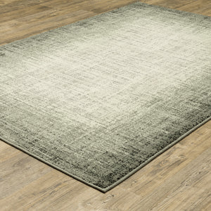 Homeroots 4' X 6' Grey Beige And Blue Power Loom Stain Resistant Area Rug  Polypropylene 509714