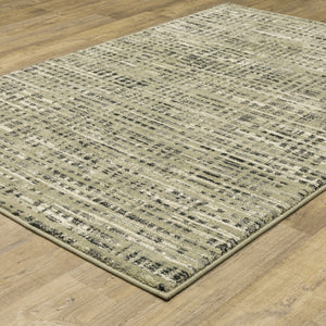 HomeRoots 10' Beige and Gray Geometric Distressed Area Rug - Stylish, Durable, and Perfect for High-Traffic Spaces 10' X 13' 509739
