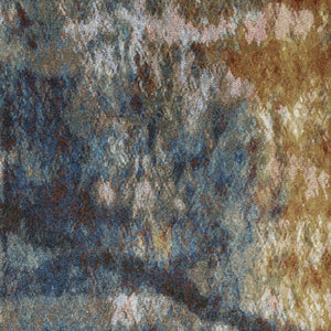 HomeRoots 2' Abstract Multicolor Power Loom Runner Rug – Stain Resistant, Modern Design for High Traffic Areas 10' X 13' 509853