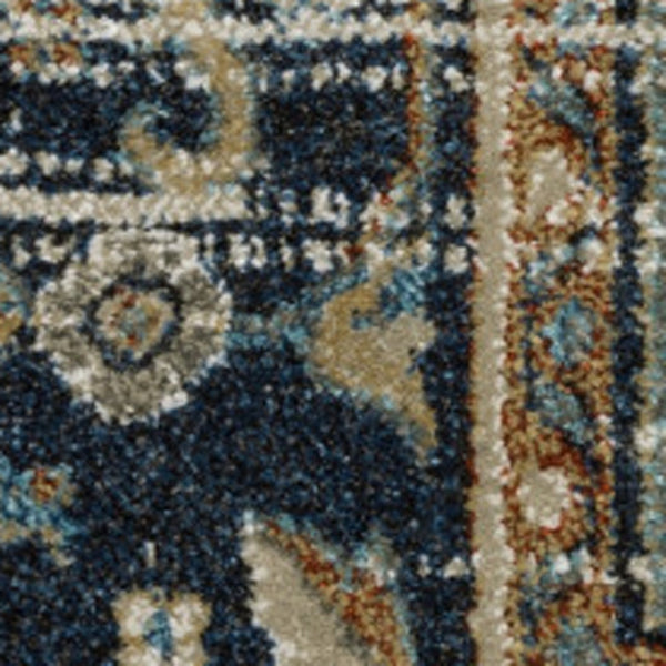 HomeRoots 2' Elegant Oriental Runner Rug for High-Traffic Areas - Stain Resistant, Timeless Design, 2' x 8' 8' X 11' 509858