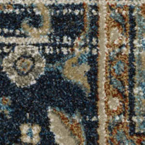 HomeRoots 2' Elegant Oriental Runner Rug for High-Traffic Areas - Stain Resistant, Timeless Design, 2' x 8' 10' X 13' 509859