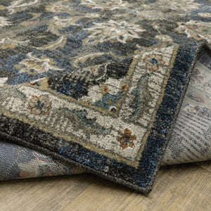 HomeRoots 2' Vintage Charm Oriental Power Loom Runner Rug – Stain Resistant, Durable for High-Traffic Areas 10' X 13' 509865