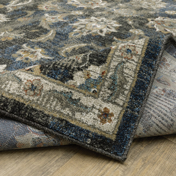HomeRoots 2' Vintage Charm Oriental Power Loom Runner Rug – Stain Resistant, Durable for High-Traffic Areas 10' X 13' 509865