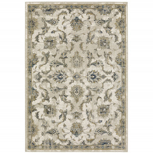 HomeRoots 2' Vintage Charm Oriental Power Loom Runner Rug – Stain Resistant, Durable for High-Traffic Areas 4' X 6' 509867