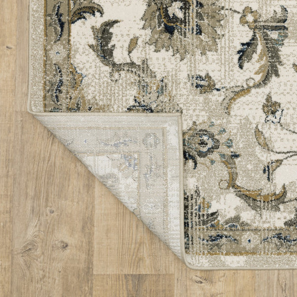HomeRoots 2' Vintage Charm Oriental Power Loom Runner Rug – Stain Resistant, Durable for High-Traffic Areas 4' X 6' 509867