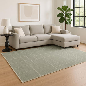 HomeRoots 2' Modern Grey and Ivory Geometric Shag Runner Rug - Soft, Durable, Stain-Resistant for High-Traffic Areas 7' X 10' 509897