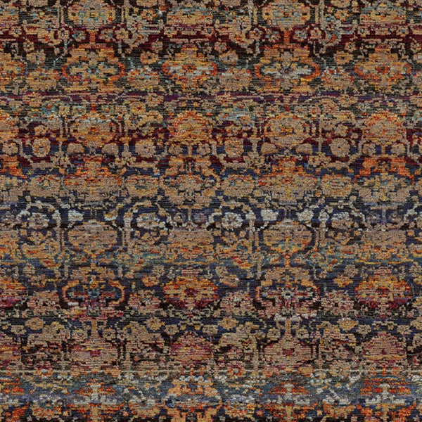 HomeRoots 10' Blue and Ivory Abstract Power Loom Area Rug - Modern Design for Stylish, Durable Living Spaces 3' x 5' Rectangle 509953