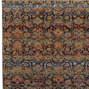 HomeRoots 10' Blue and Ivory Abstract Power Loom Area Rug - Modern Design for Stylish, Durable Living Spaces 9' X 12' Rectangle 509958