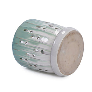 English Elm Set Of 2 Modern Ceramic Flowerpots With Drainage Holes - Stylish Planters For Indoor & Outdoor Use W3273P322553-GIGA