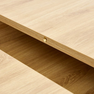 English Elm Only Extendable Dining Tabletop Foldout Surface for Compact Apartment and Kitchen Spaces Wood W1151P411353