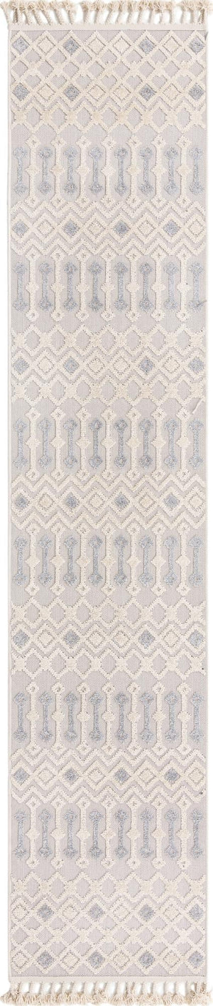 Unique Loom Arlo Lenny Machine Made Tribal Rug Sandy Beige, Beige/Gray 2' 7" x 12' 2"