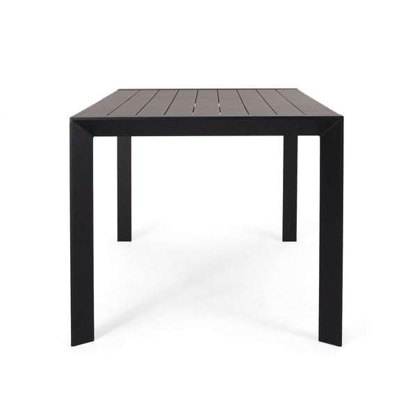 English Elm Christopher Knight Home® - 7 Expandable Outdoor Dining Set with Acacia Table & Stackable Chairs, Durable Metal Frame, Patio Black,Green N768P192555G_6_74381.00