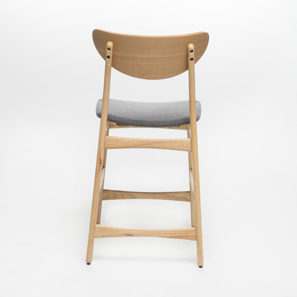 English Elm Christopher Knight Home® - Counter Height Chair - Elegant Dark Grey Fabric Upholstery With Durable Wood Frame For Comfort And Style 58914.00OAK