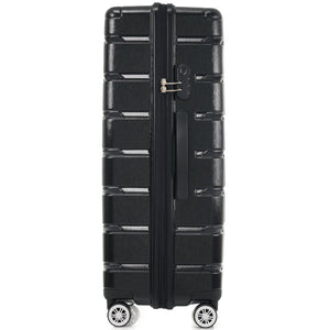 English Elm Hardshell 3 Piece Travel Set with Spinner Wheels Abs Pc Suitcase for Easy Airport Rolling N730P245304B