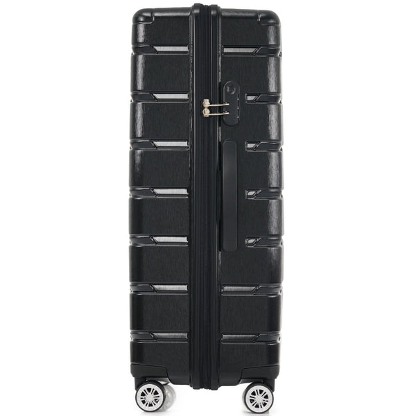 English Elm Hardshell 3 Piece Travel Set with Spinner Wheels Abs Pc Suitcase for Easy Airport Rolling N730P245304B