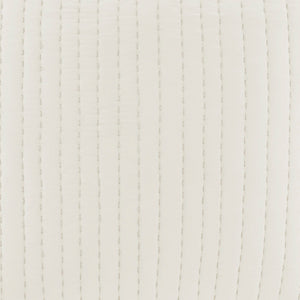 JLA Home INK+IVY - Cotton Quilted Euro Sham with Embroidered Texture, Breathable 26x26 Farmhouse Accent Pillow Cover White II11-227