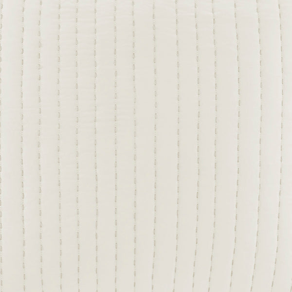 JLA Home INK+IVY - Cotton Quilted Euro Sham with Embroidered Texture, Breathable 26x26 Farmhouse Accent Pillow Cover White II11-227