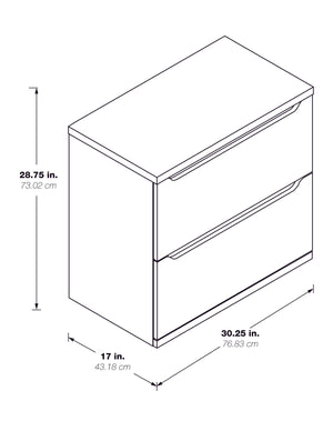 OSP Home Furnishings Denmark Lateral File Natural