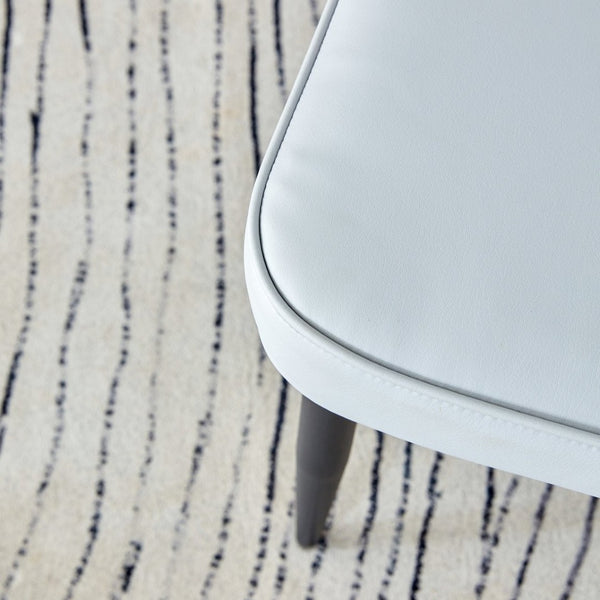 English Elm Table Modern Black Marble Mdf Dining Set With 4 Ergonomic Light Gray Chairs For Stylish Spaces W1151S02527-GIGA