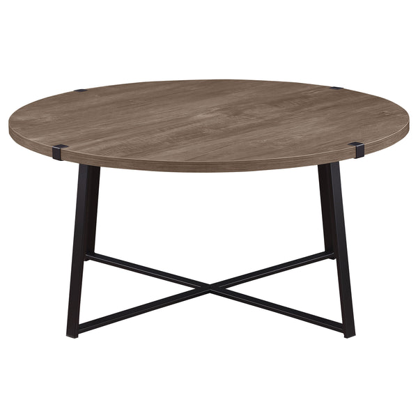 English Elm Heyer Grey Round Coffee Table - Durable, Modern Design For Minimalist & Scandinavian Interiors - 35.5" B062P299801