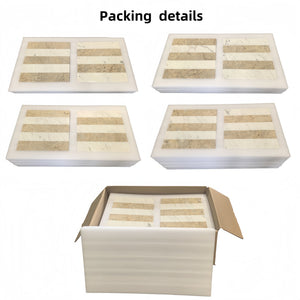 English Elm 12*12 Waterjet Marble Tiles - Luxurious White & Gold Polished Design For Elegant Floors & Walls W1696P262346