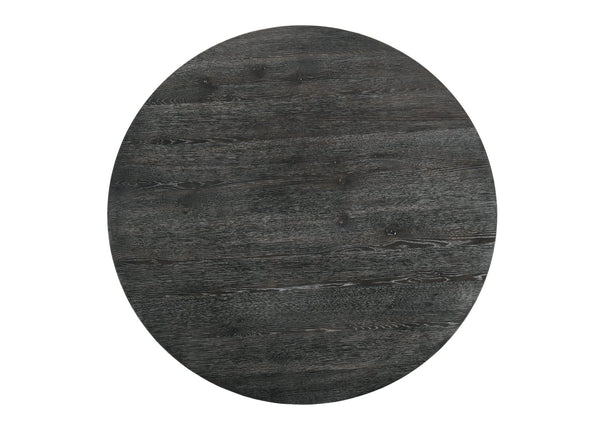 English Elm Kendric Rustic Gray Dining Table with Oak Veneer Top, Tapered X-Leg Support, 25mm Solid Stylish Craftsmanship B2726P348934