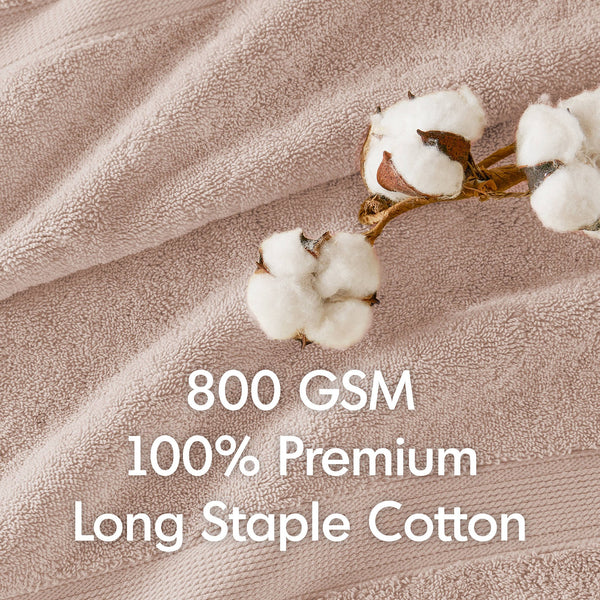 JLA Home Madison Park Signature - Ultra-Soft 100% Cotton Towels | 800 GSM Plush Spa-Quality Set with Antimicrobial Finish, Oeko-Tex Certified Blush MPS73-321