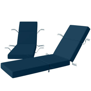 English Elm Outdoor Chaise Lounge Cushion Set Uv Resistant Polyester with Foam Fill for Patio T3971P475974