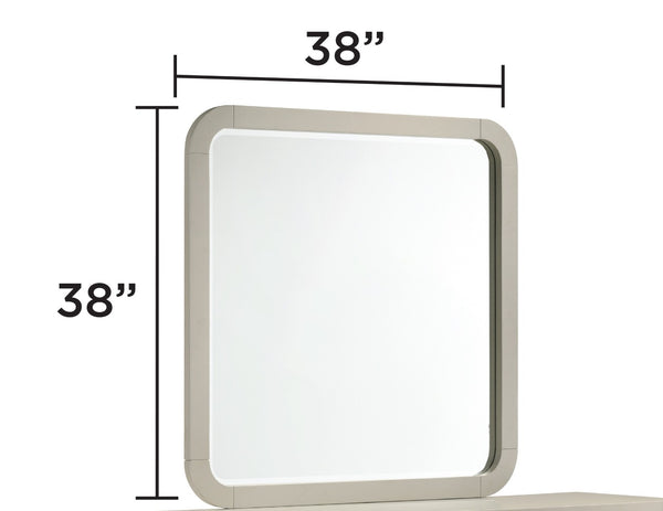 English Elm Aria Wood Framed Wall Mirror with Ambient Lighting Panels for Modern Bedroom Decor B009P355214