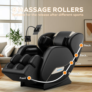 English Elm 2024 Massage Chair Recliner - Zero Gravity Full Body Air Pressure For Ultimate Relaxation & Comfort W1875P212579