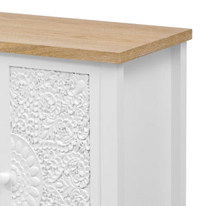 English Elm Vibe 47.2'' Retro Tv Stand For 43" Tvs - Stylish Media Console With Glass Doors & Secure Storage Solution N724P233371K-GIGA