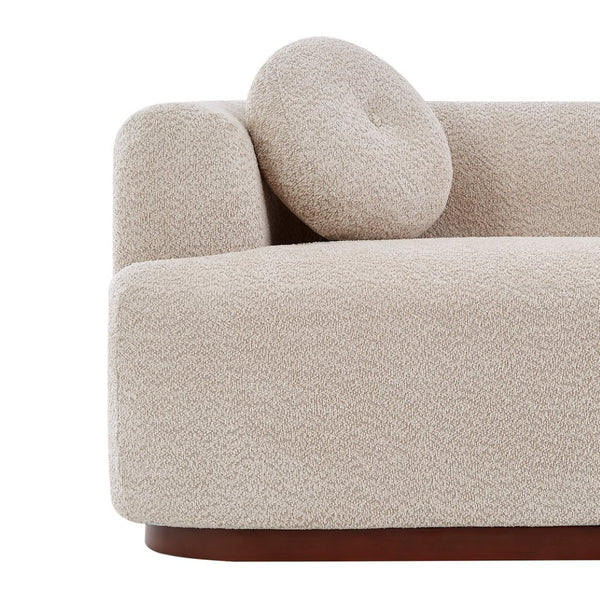 English Elm Compressed Three Seat Sofa with Rubberwood Base Polyester Upholstered Living Room Couch N771P392415V_N771P392416V