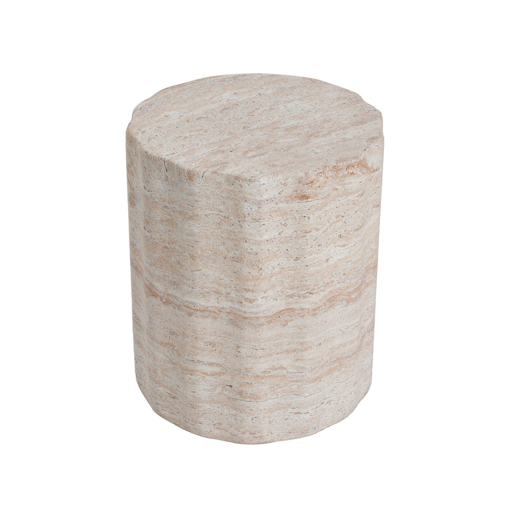 English Elm Christopher Knight Home® - Outdoor/Indoor Lightweight Concrete Side Table In Elegant Travertine Finish For Versatile Use N773P253790Z