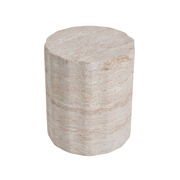 English Elm Christopher Knight Home® - Outdoor/Indoor Lightweight Concrete Side Table In Elegant Travertine Finish For Versatile Use N773P253790Z
