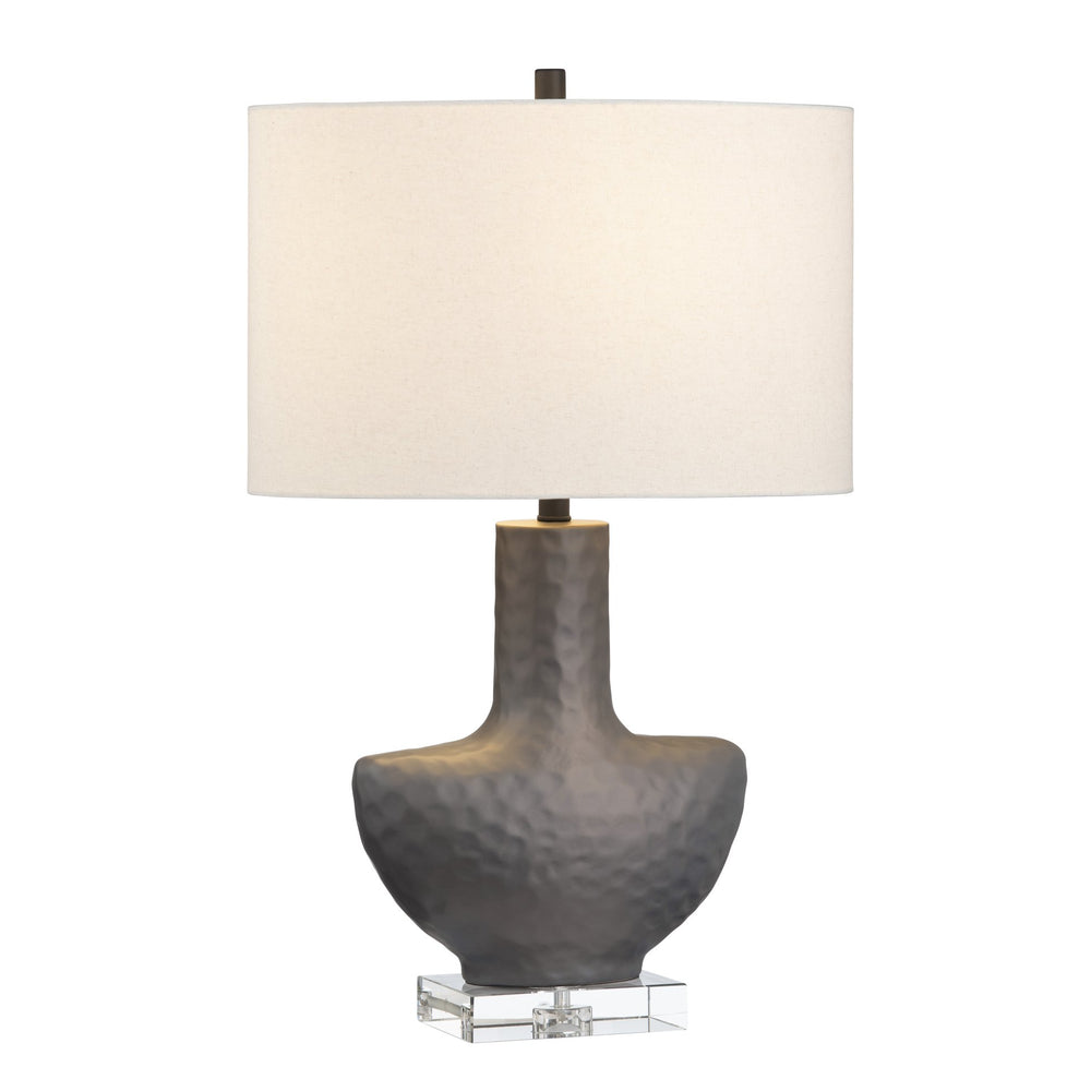 Crestview Collection 29"H Elegant Ceramic & Crystal Table Lamp With Textured Shade For Timeless Home Décor Style   Cvazp127