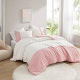 Shay Casual Colorblock Clip Jacquard Comforter Set